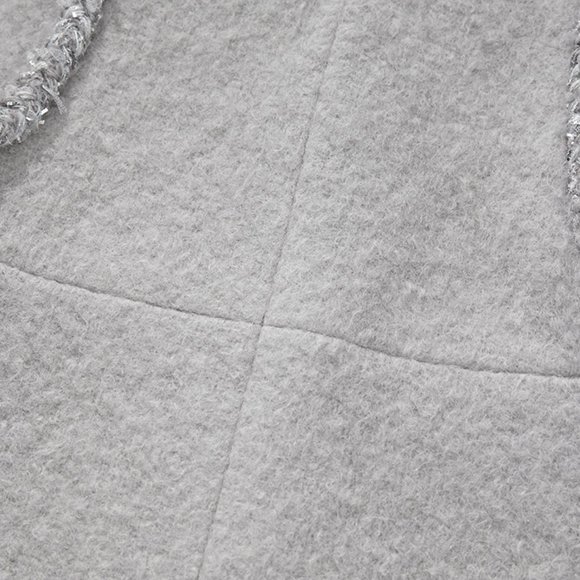 CHICJOC Italian Mohair & Wool Short Coat with Silk Lining, Size 38 - Picture 10 of 16